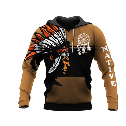 Powwow StoreHD000143 Native American Pride  3D Hoodie