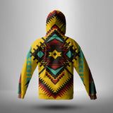 Powwow Store gb nat00413 abstract geometric ornament 3d hoodie with mask