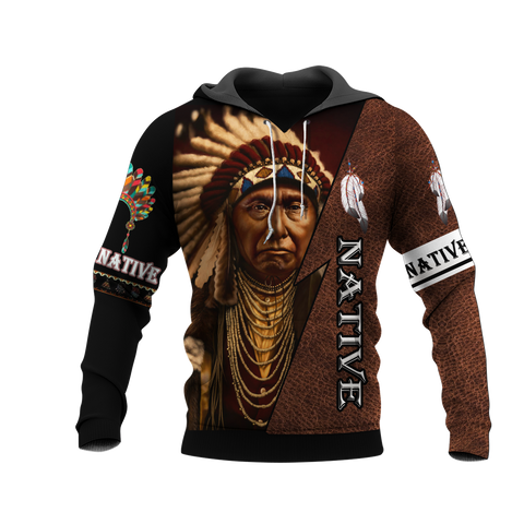 Powwow StoreHD000144 Native American Pride  3D Hoodie