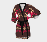 Bison Brown Native American Kimono Robe