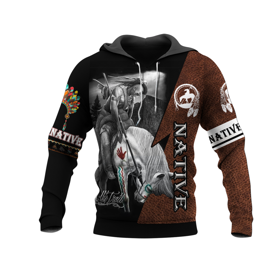 Powwow StoreHD000145 Native American Pride  3D Hoodie