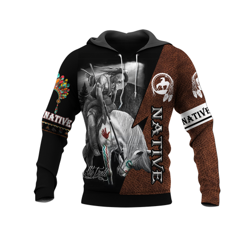 Powwow StoreHD000145 Native American Pride  3D Hoodie