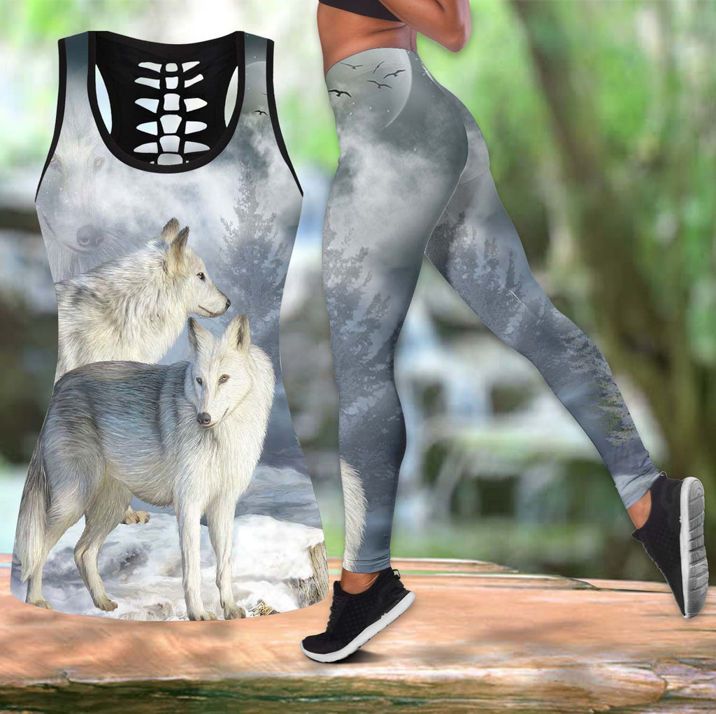 Powwow Store the wolfs hollow tanktop legging set ls06