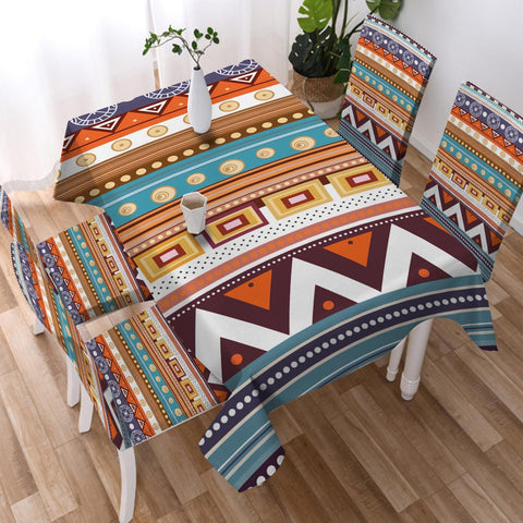 GB-NAT00035 Indian Geometric Tablecloth