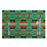 Powwow Store gb nat00046 05 green pattern native table mats