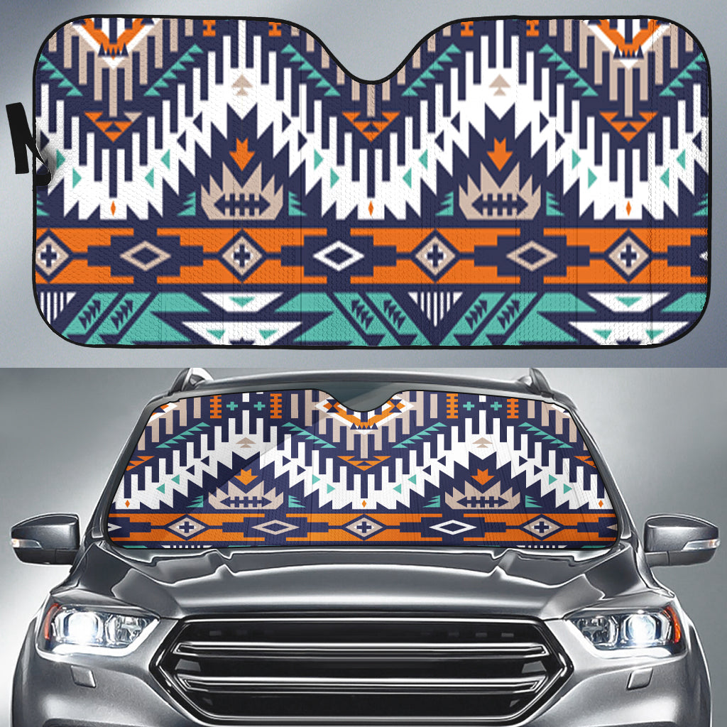 Powwow Store gb nat00614 retro color tribal vector seamless auto sun shades