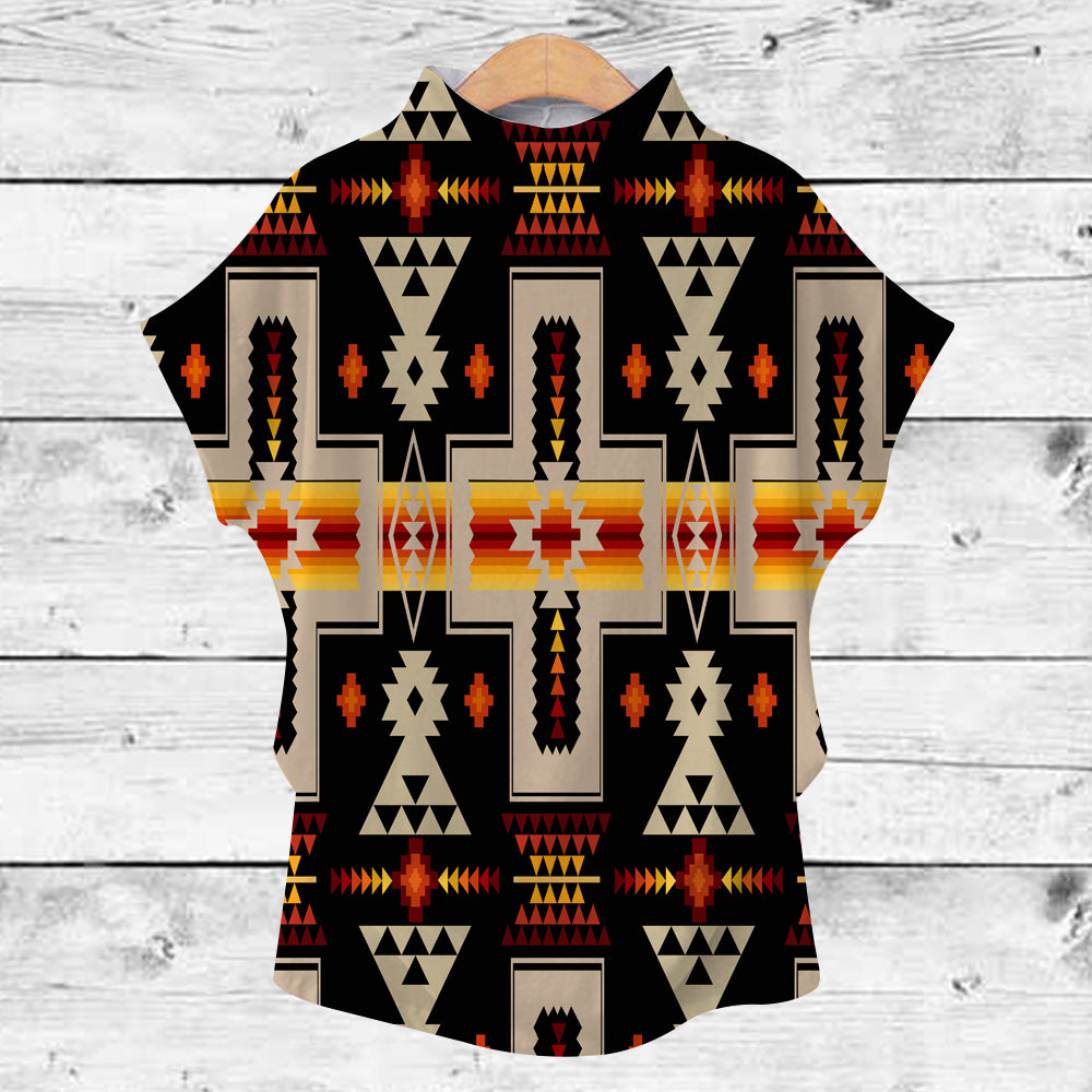 GB-NAT00062-01 Tribe Design Native American Turtleneck T-shirt