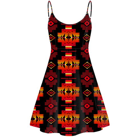 GB-NAT00720-03 Pattern Native American Strings Dress