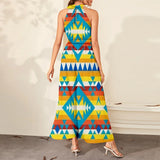 Ethnic Geometric Pattern Dress Maxi Ligation