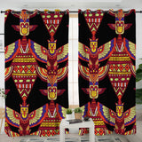 GB-NAT00583 Indigenous Ornamental Pattern Living Room Curtain