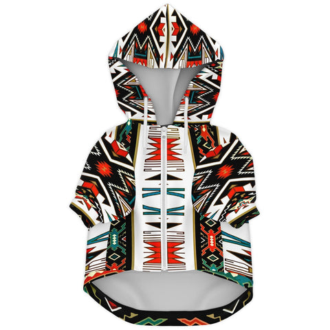 Tribe Coloful Design Native American Fashion Dog Zip-Up Hoodie - Powwow Store