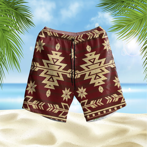 GB-HS00025 Pattern Native Hawaiian Shorts