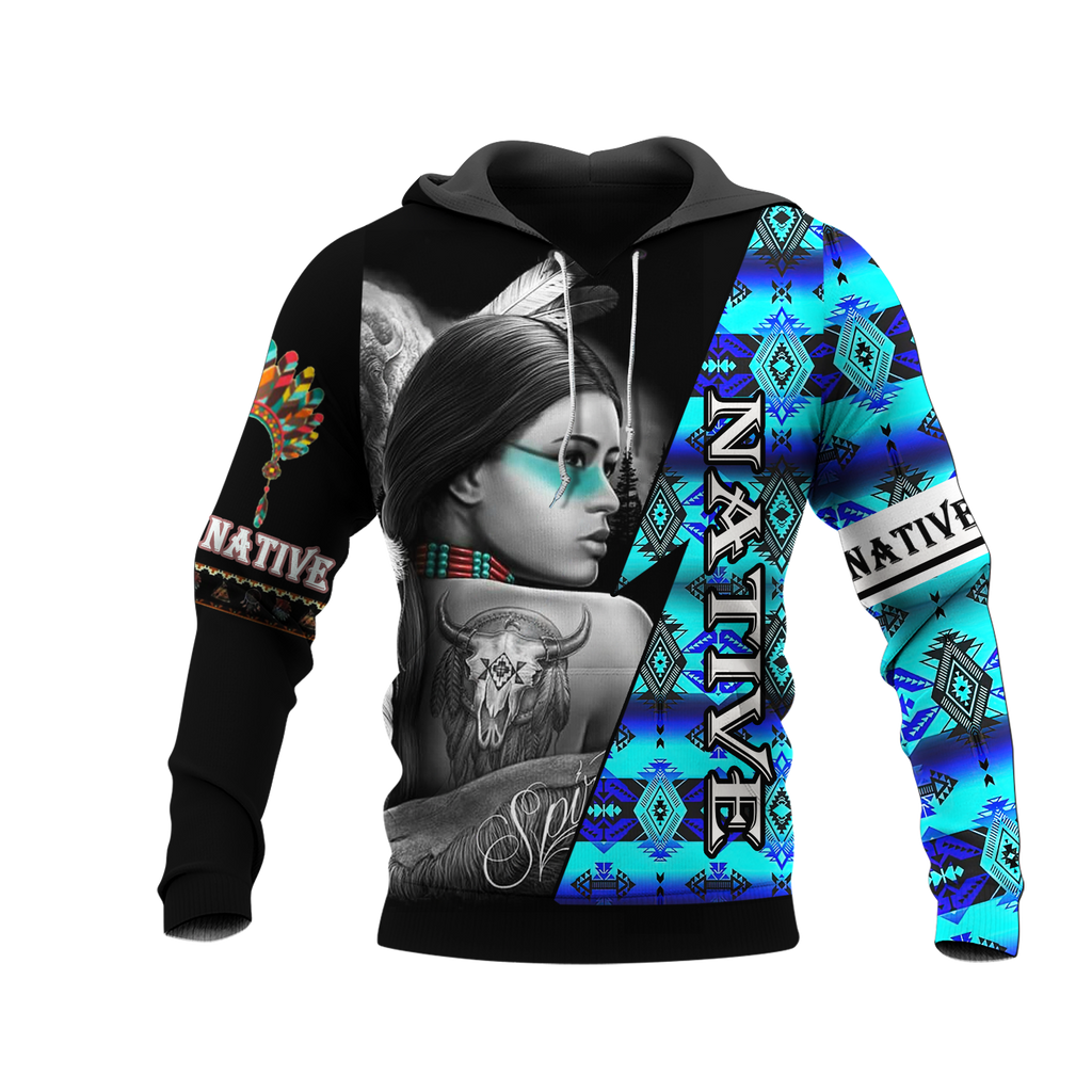 Powwow StoreHD000145 Native American Pride  3D Hoodie