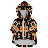 Black Tribe Border Native American Fashion Dog Zip-Up Hoodie - Powwow Store