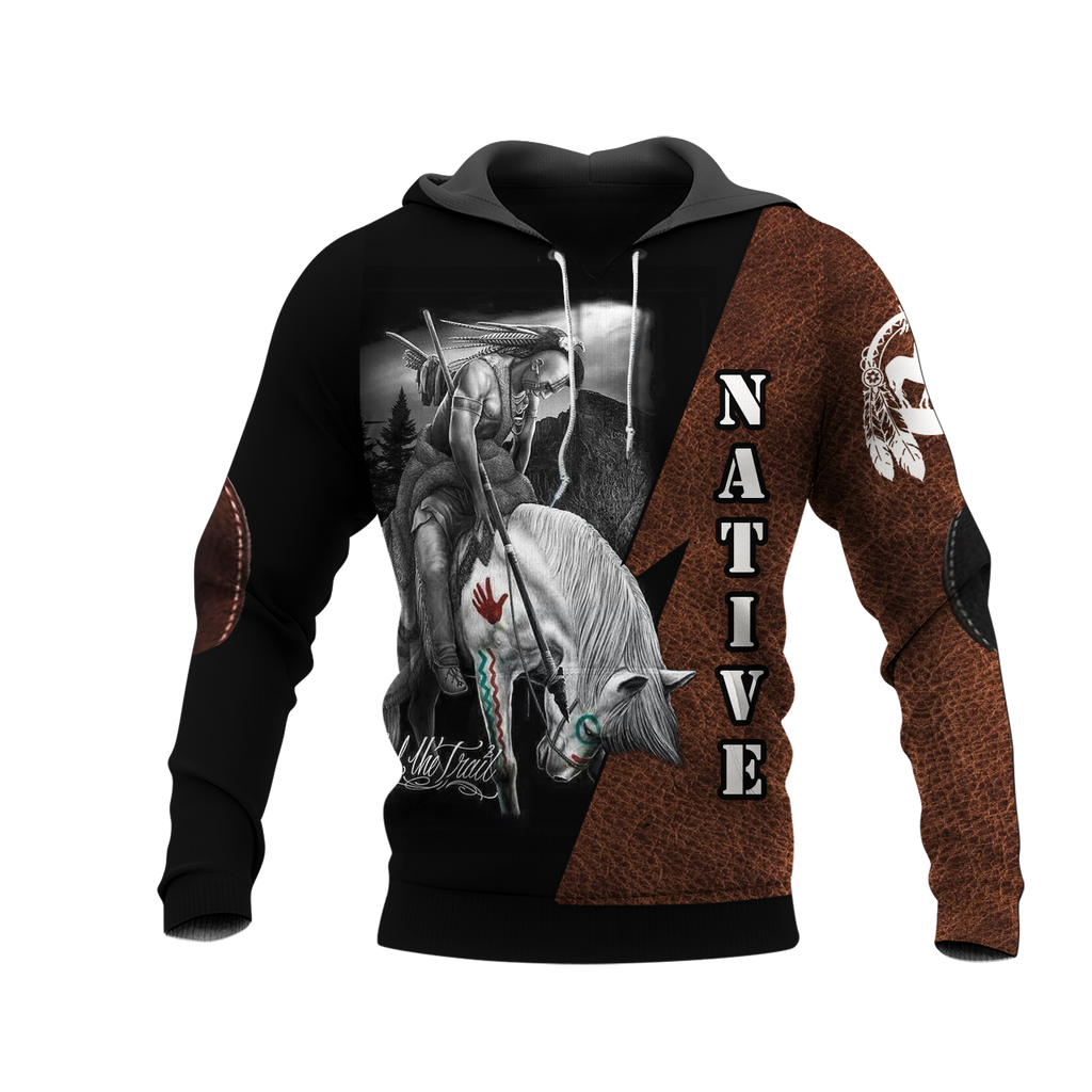 Powwow StoreHD000146 Native American Pride  3D Hoodie