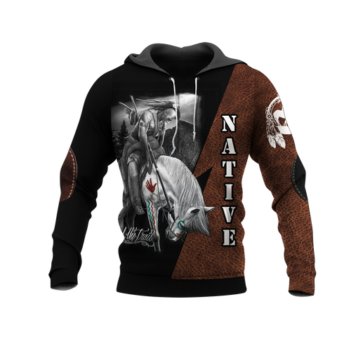 Powwow StoreHD000146 Native American Pride  3D Hoodie