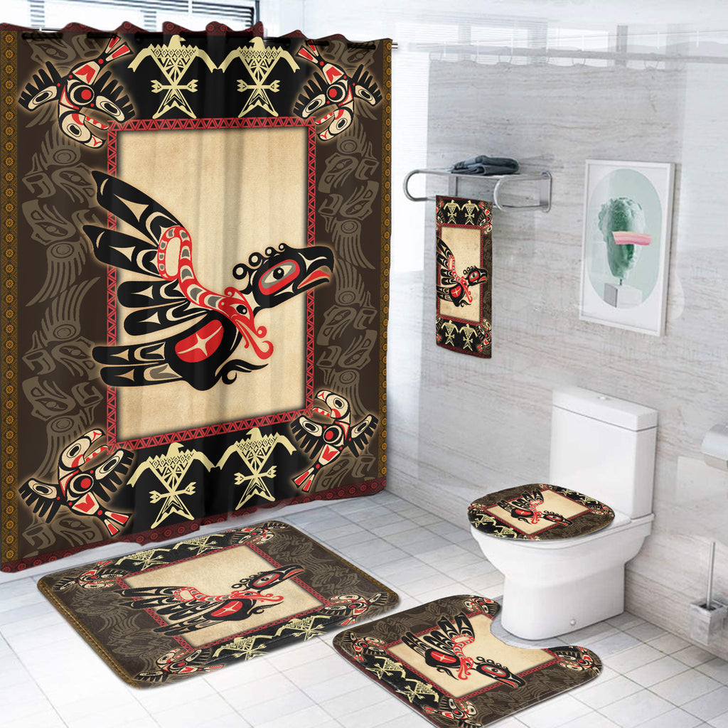 Powwow StoreBS00028 Pattern Native American Bathroom Set