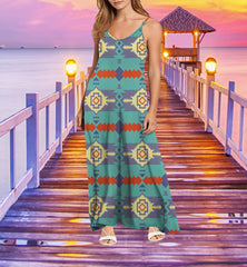 Powwow StoreMXD00037 Pattern Native Maxi Dress