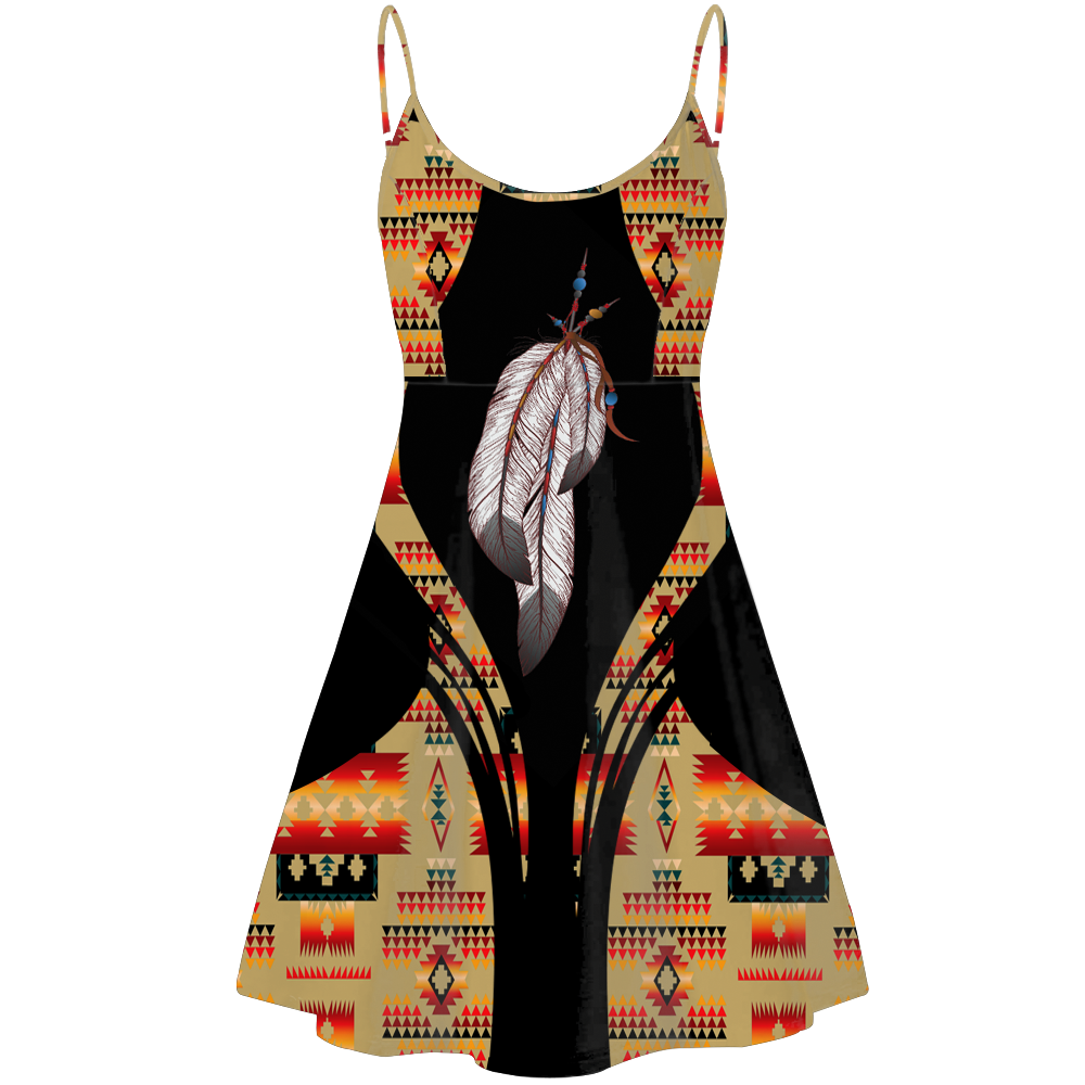 STD0043 Pattern Native American Strings Dress