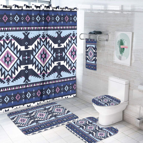 BS-000125 Pattern Native American Bathroom Set