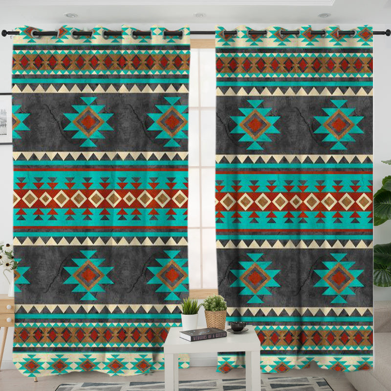 LVR0034 Pattern Native American Living Room Curtain