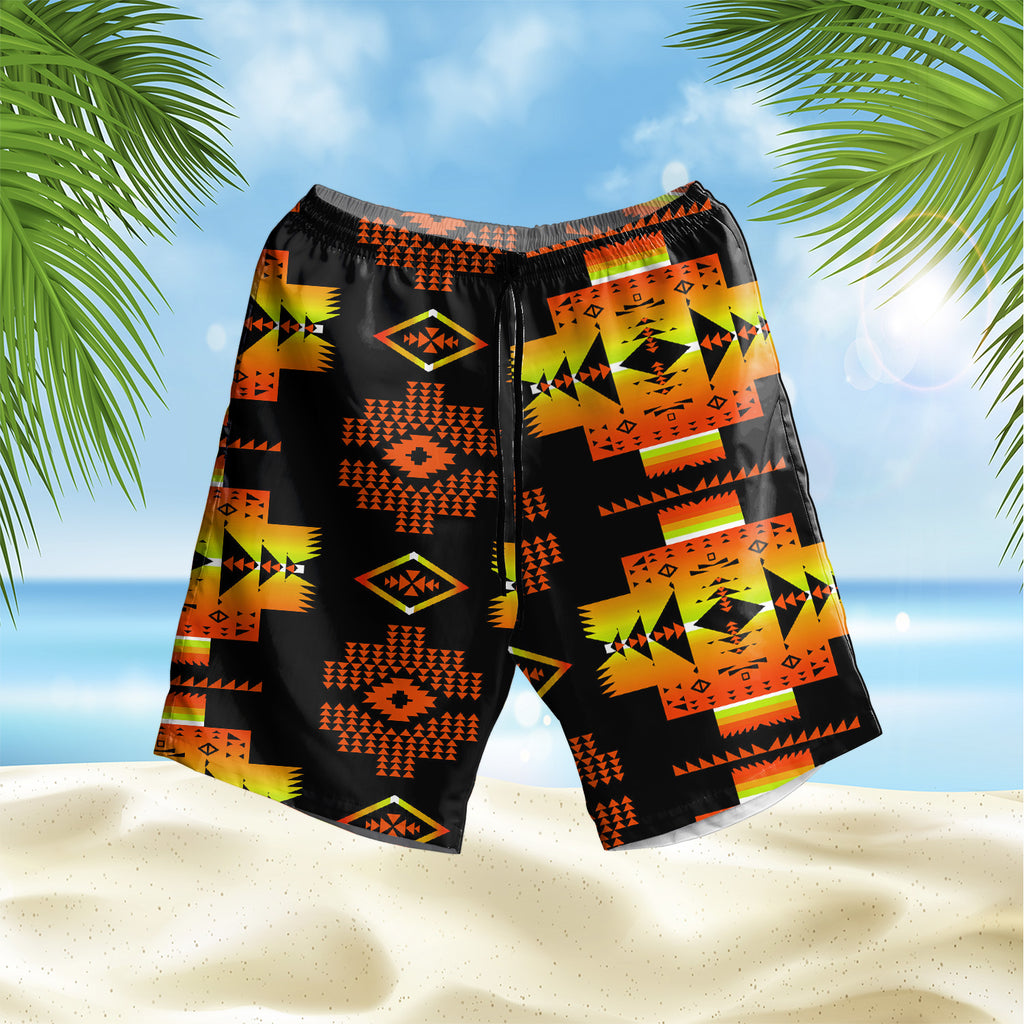 Powwow StoreGBHS00029 Pattern Native Hawaiian Shorts