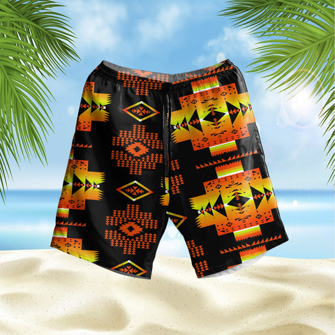 GB-HS00029 Pattern Native Hawaiian Shorts