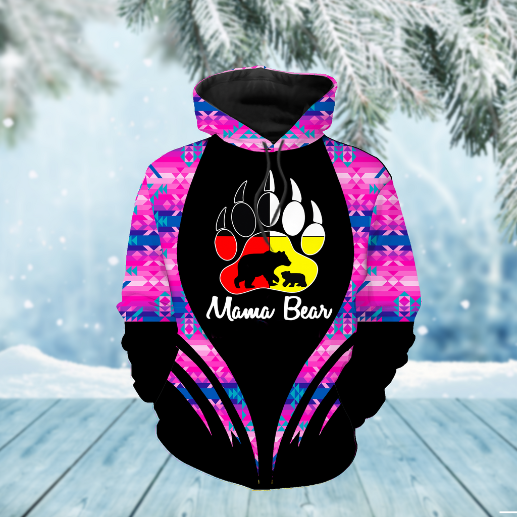 Powwow StoreHD000287 Pattern Native Pride 3D Hoodie