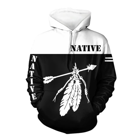 GB-NAT00381 Feather & Arrow Native 3D Hoodie