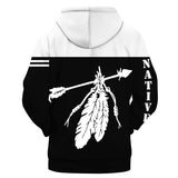GB-NAT00381 Feather & Arrow Native 3D Hoodie