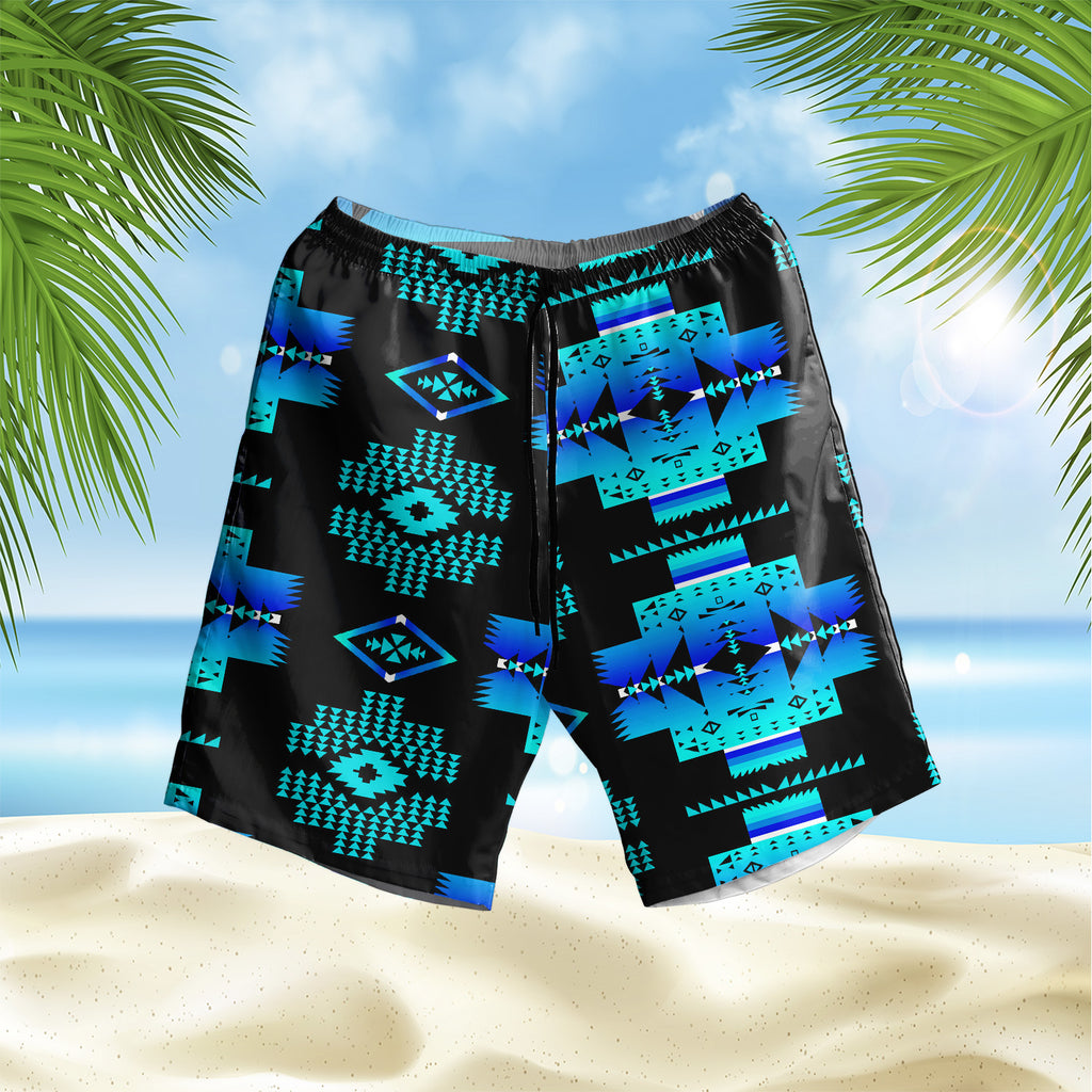 Powwow StoreGBNAT0072004 Pattern Native Hawaiian Shorts