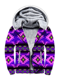 SFH0027 Purple Pattern Native 3D Fleece Hoodie