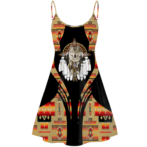STD0041 Pattern Native American Strings Dress