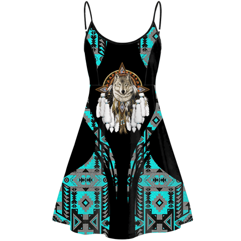 STD0040 Pattern Native American Strings Dress