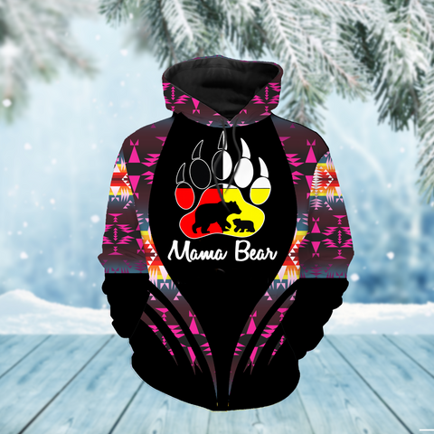 Powwow StoreHD000290 Pattern Native Pride 3D Hoodie