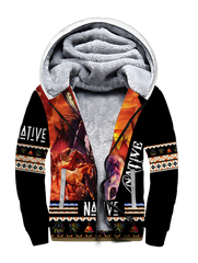 Powwow Storesfh0028 native american 3d fleece hoodie