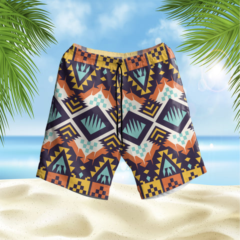 GB-HS00034 Pattern Native Hawaiian Shorts