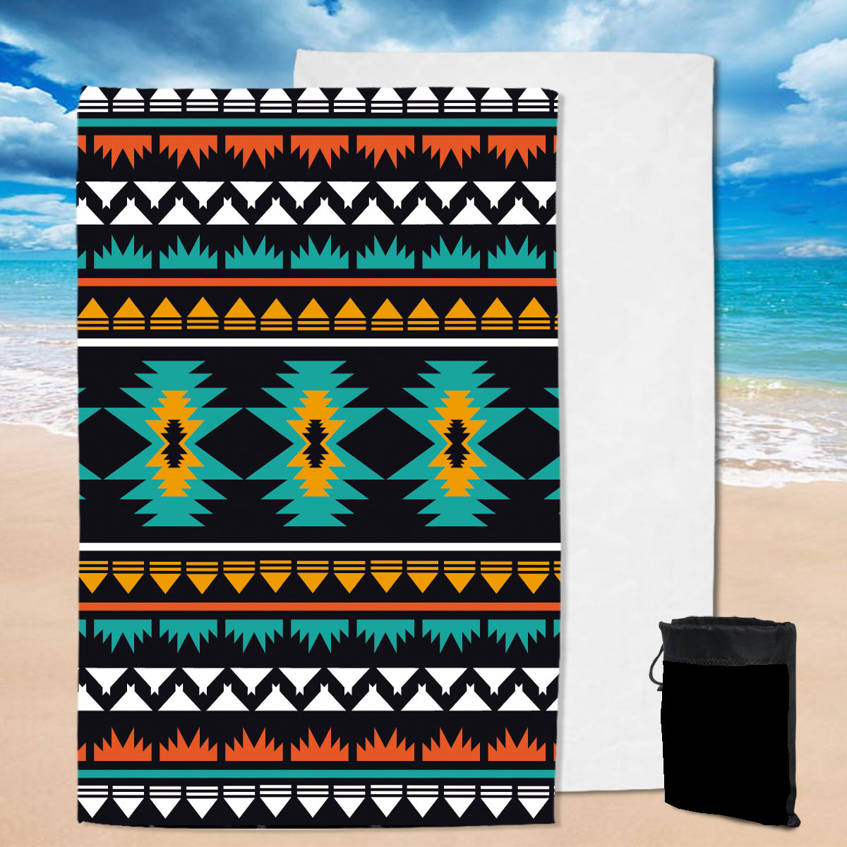 Powwow Store gb nat00605 geometric ethnic pattern pool beach towel