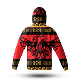 Powwow Store gb nat00048 red phoenix native american 3d hoodie with mask