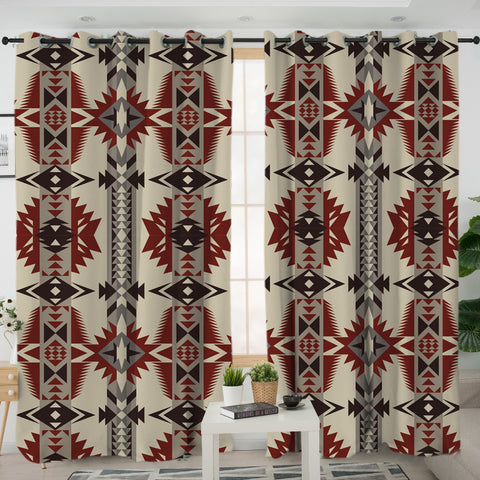 GB-NAT00594 Geometric Seamless Pattern  Living Room Curtain