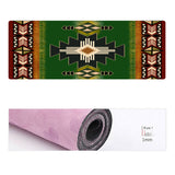 GB-NAT0001-01 Southwest Green Symbol Native American Yoga Mat