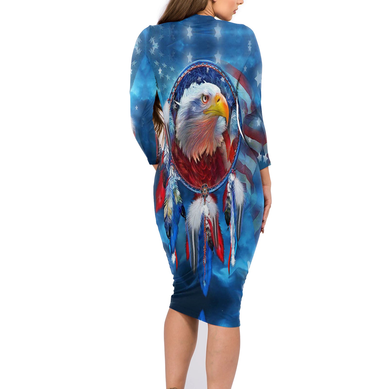 Powwow Store gb nat00099 native american dreamcatcher eagle body dress