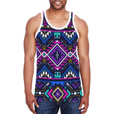 Powwow Store gb nat00380 purple tribe pattern mens all over print tank