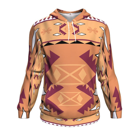 Pink Purple Tribal Pattern Native American All Over Hoodie - Powwow Store