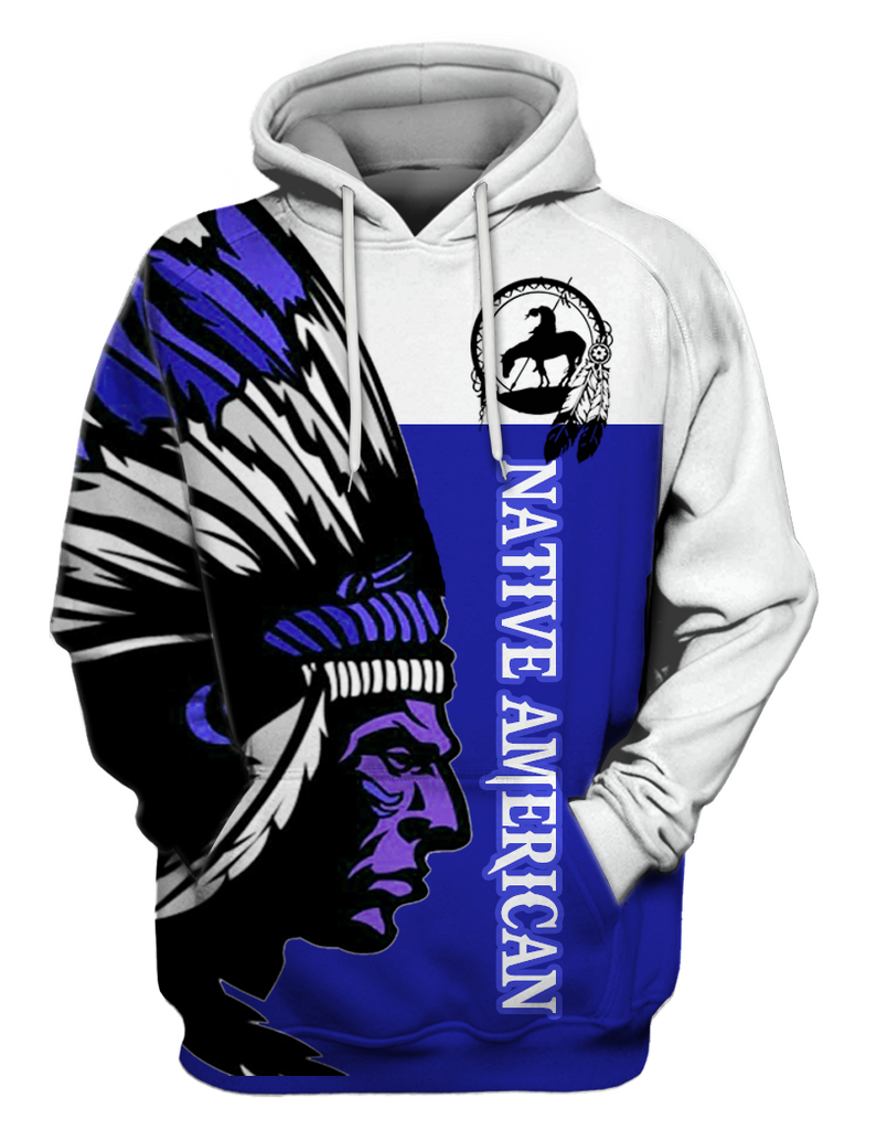 Powwow StoreHD000235  Native Chief Pride 3D Hoodie