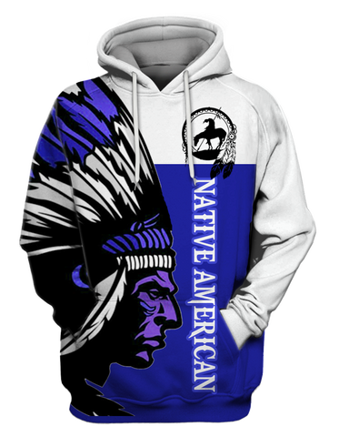 Powwow StoreHD000235  Native Chief Pride 3D Hoodie