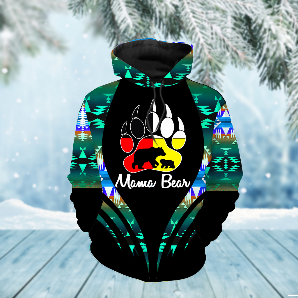 Powwow StoreHD0002923 Pattern Native Pride 3D Hoodie