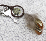 Vintage Forest Mini Dreamcatcher Feather