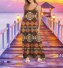 Powwow StoreMXD00026 Pattern Native Maxi Dress