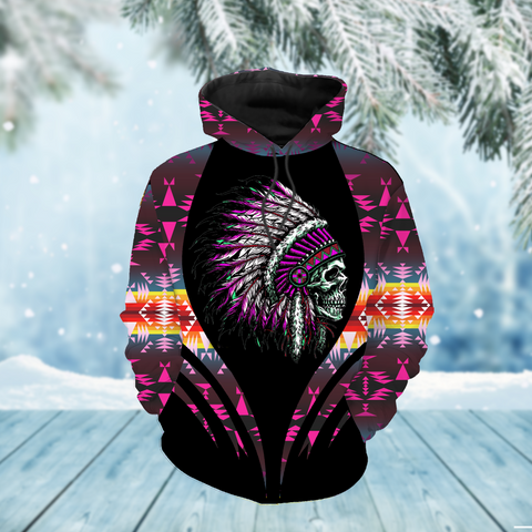 Powwow StoreHD00020 Native American Pride  3D Hoodie